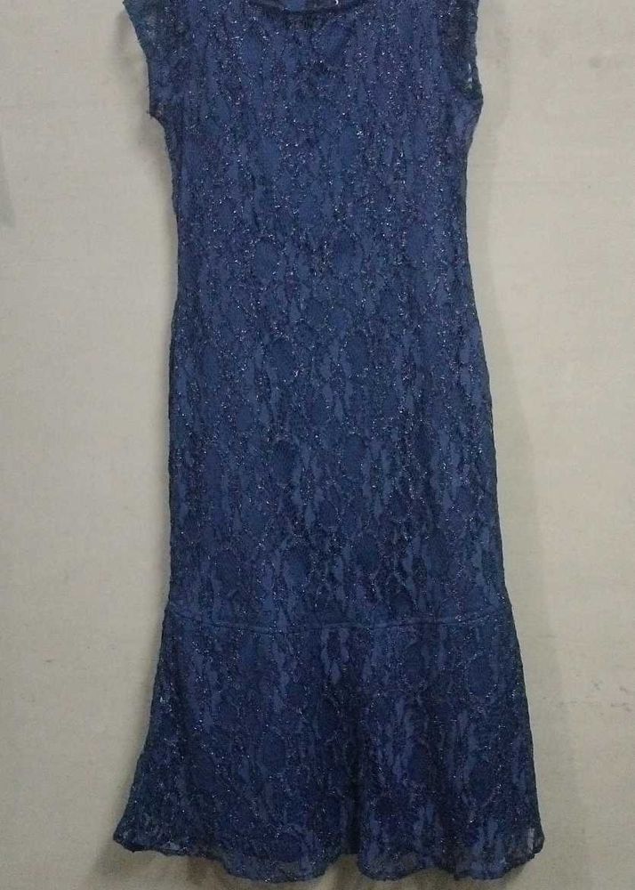 Fabulous Navy Blue Midi Dress