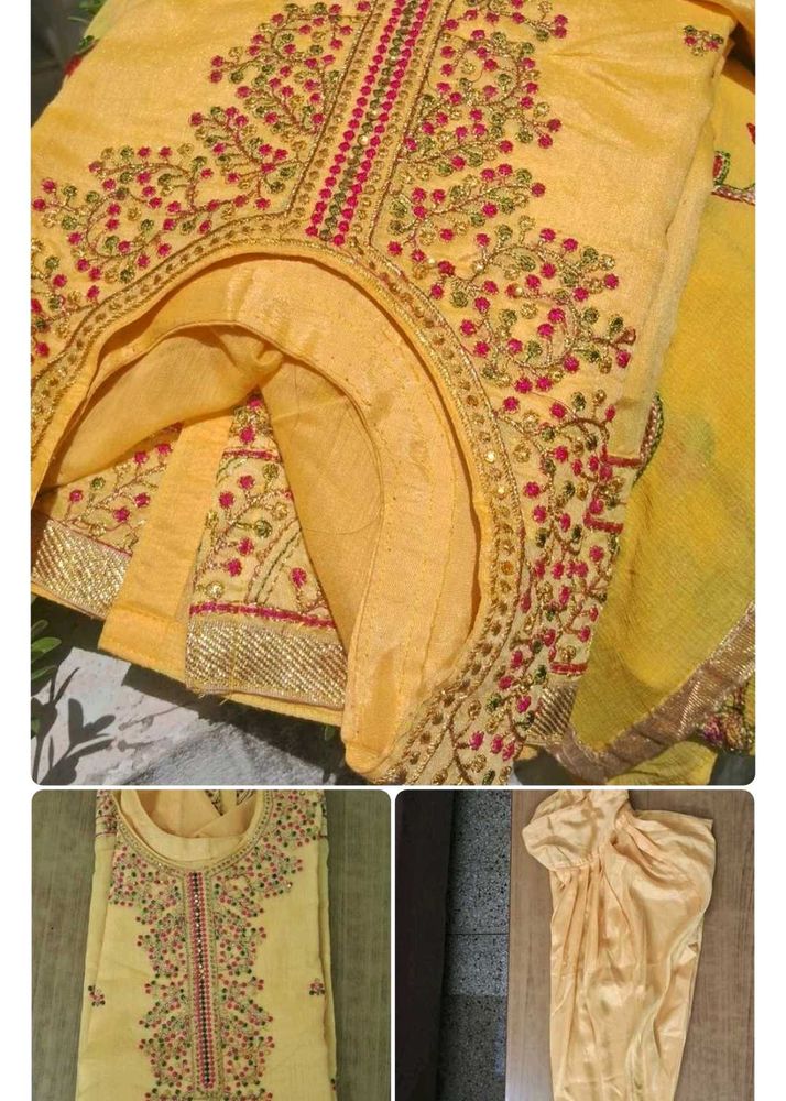 buy soon Beautiful golden yellow Kurta Set
