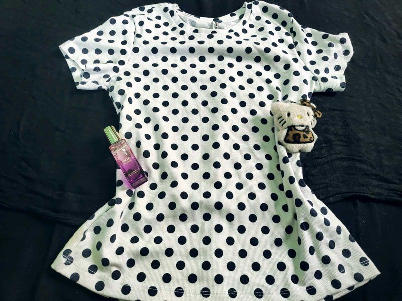 polka dot basic tee