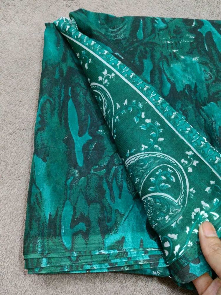 Sea Green Georgette Saree