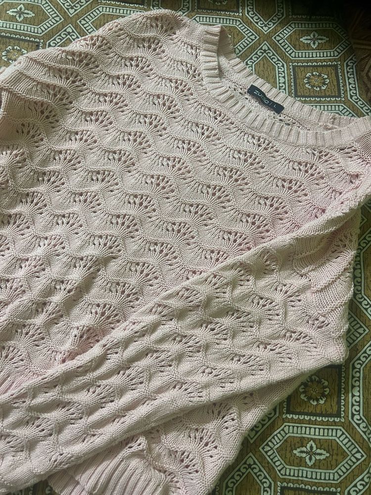 Peach Knit Sweater