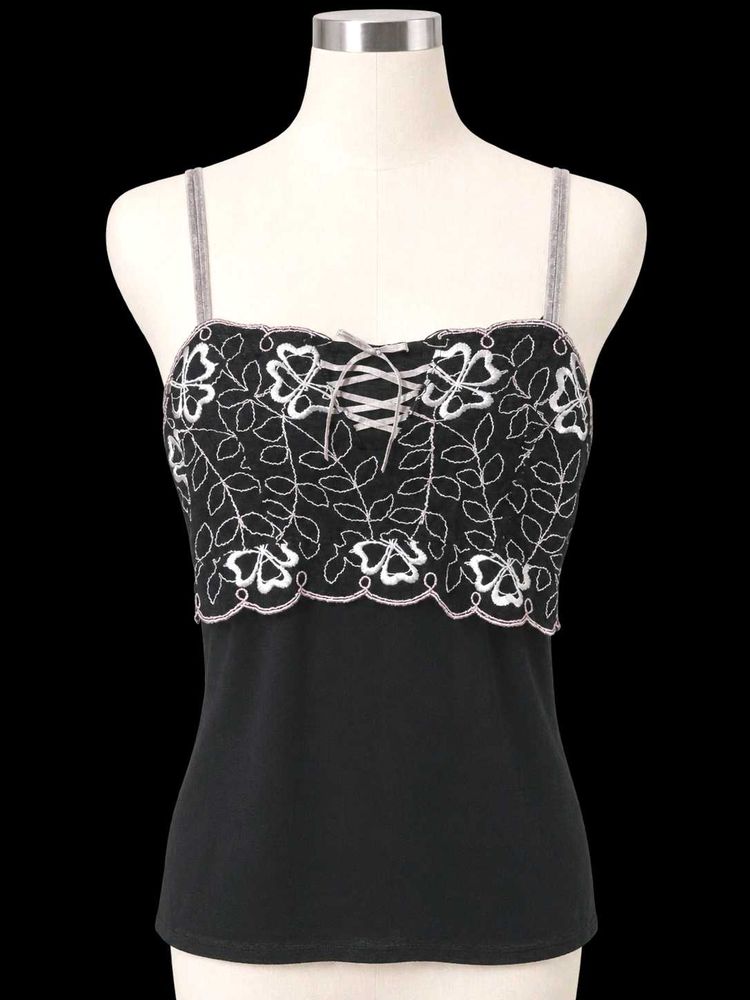 coquette black bow tie top 🤍