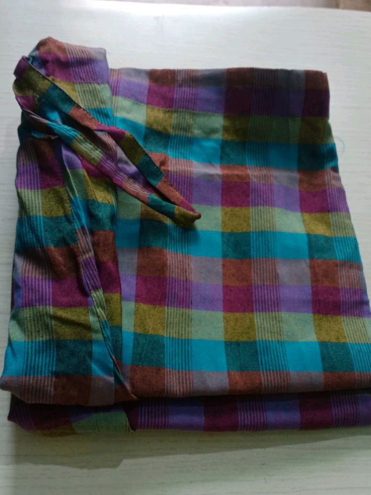Colorful Plaid Robe