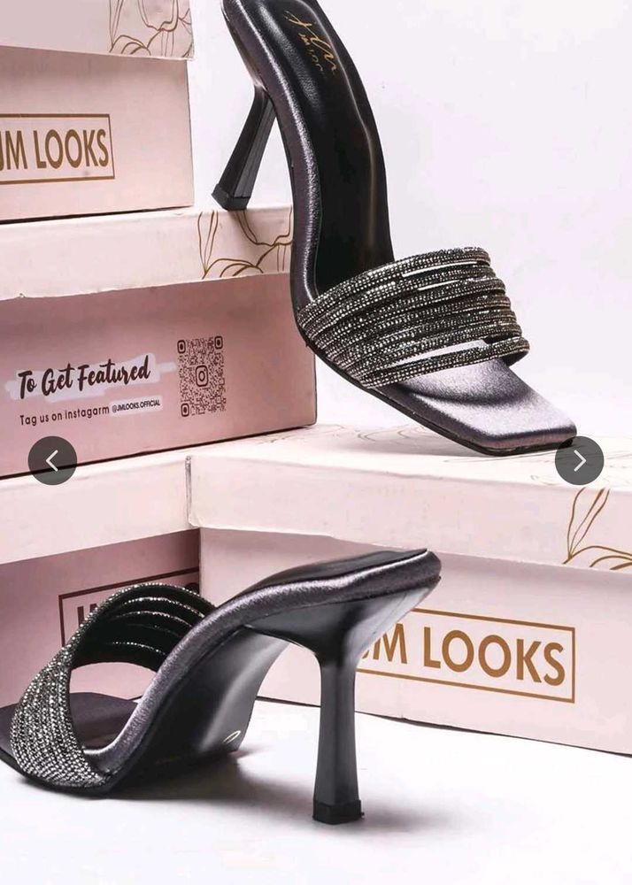 Sparkling Embellished Mules