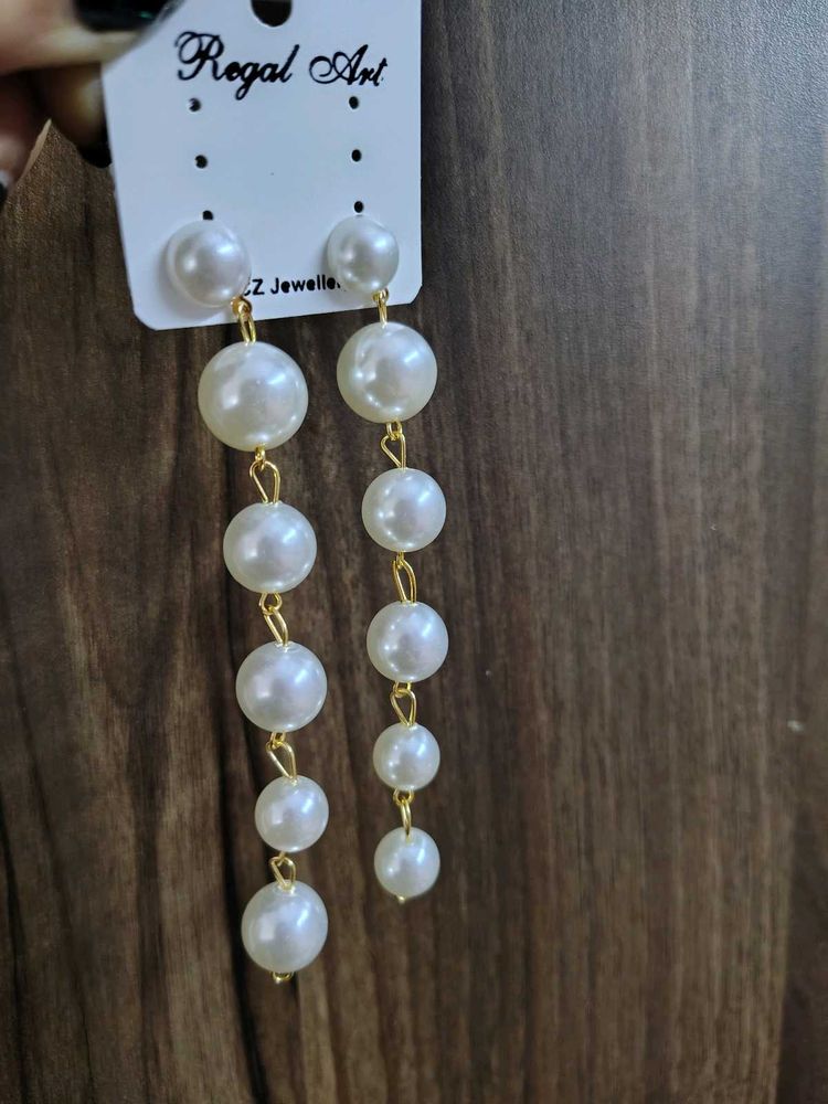 Elegant Pearl Drop Earrings (4-set combo)