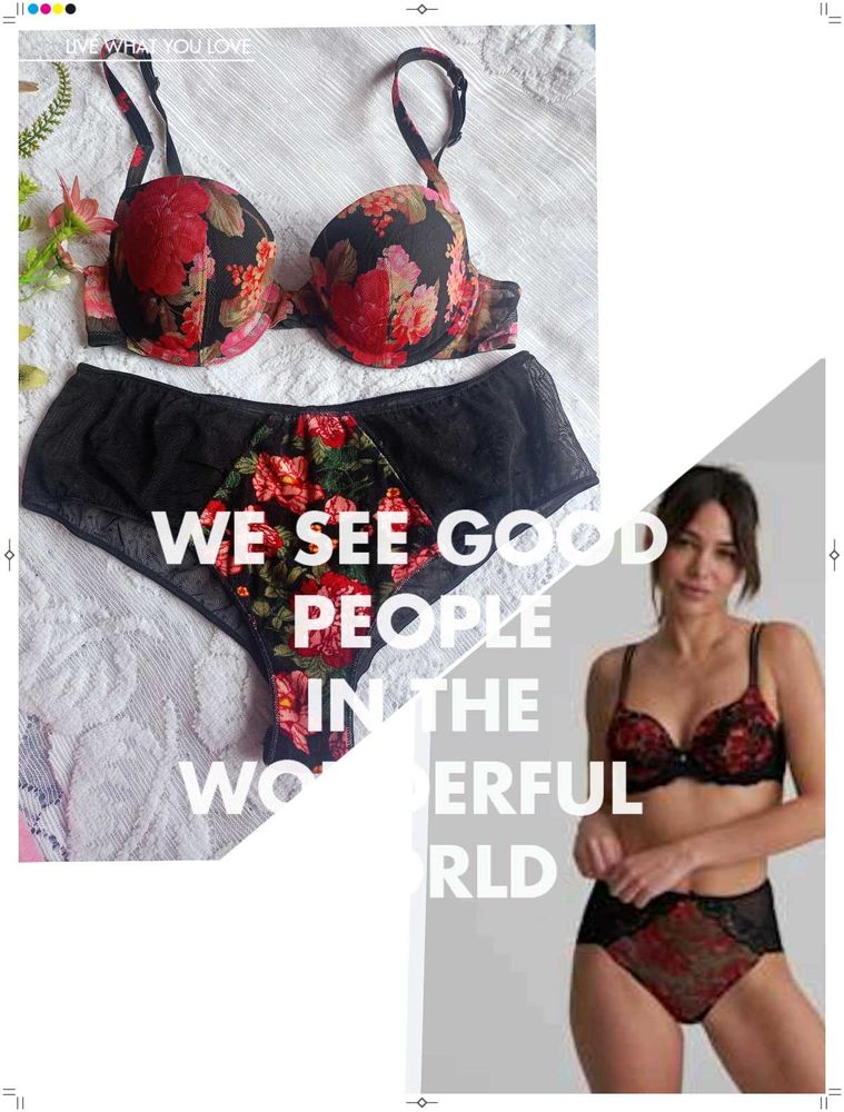 Floral Bra &amp; Panty Set