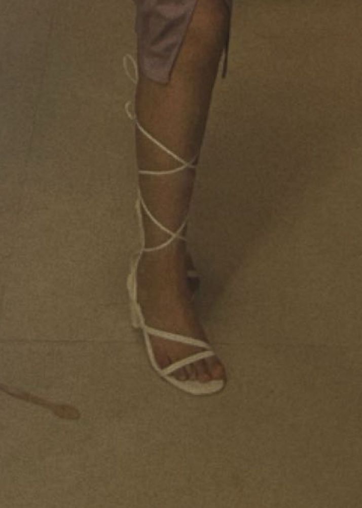 pinteresty white tie up block heel