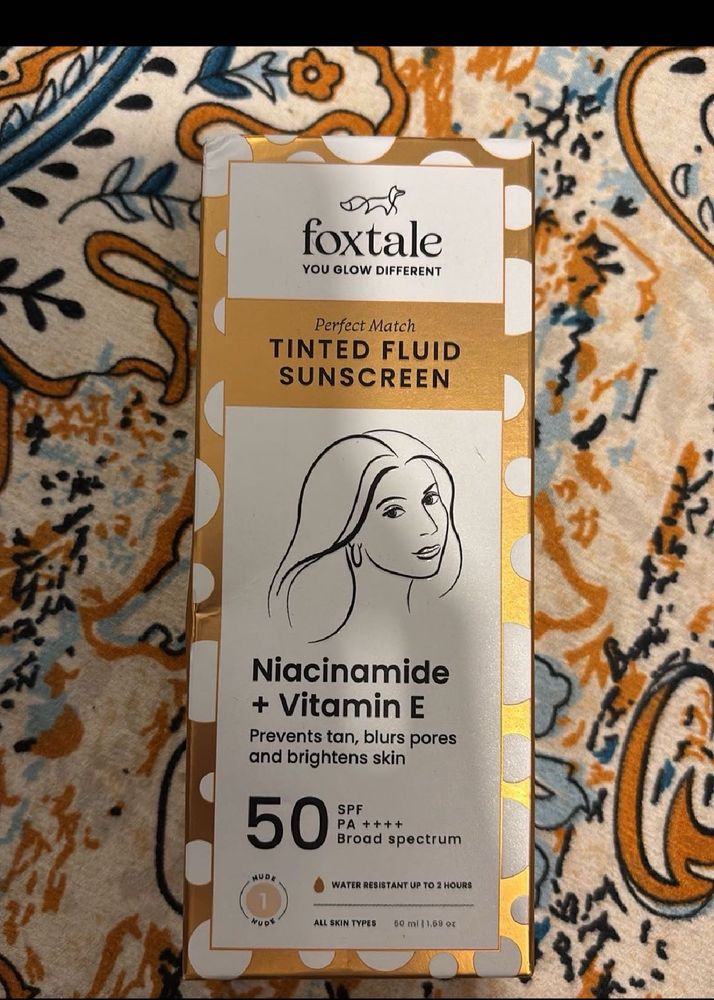 Foxtale Perfect Match Tinted Fluid Sunscreen