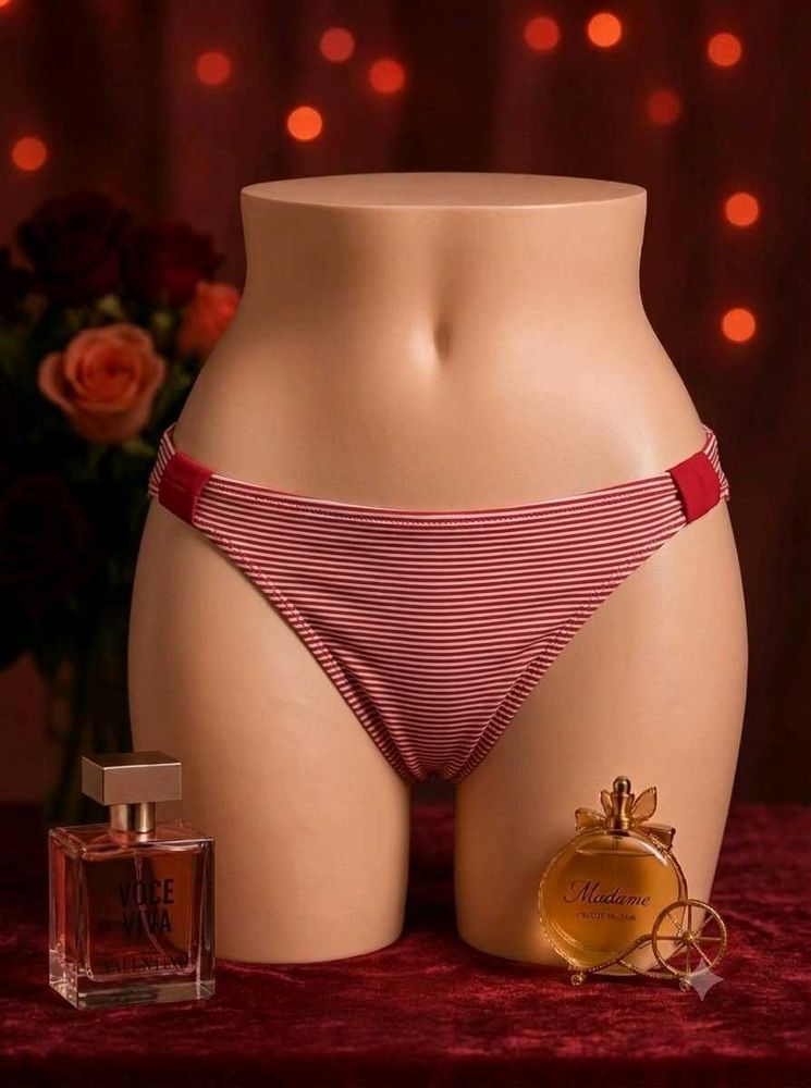 Red Striped ⚛️Bikini Bottom