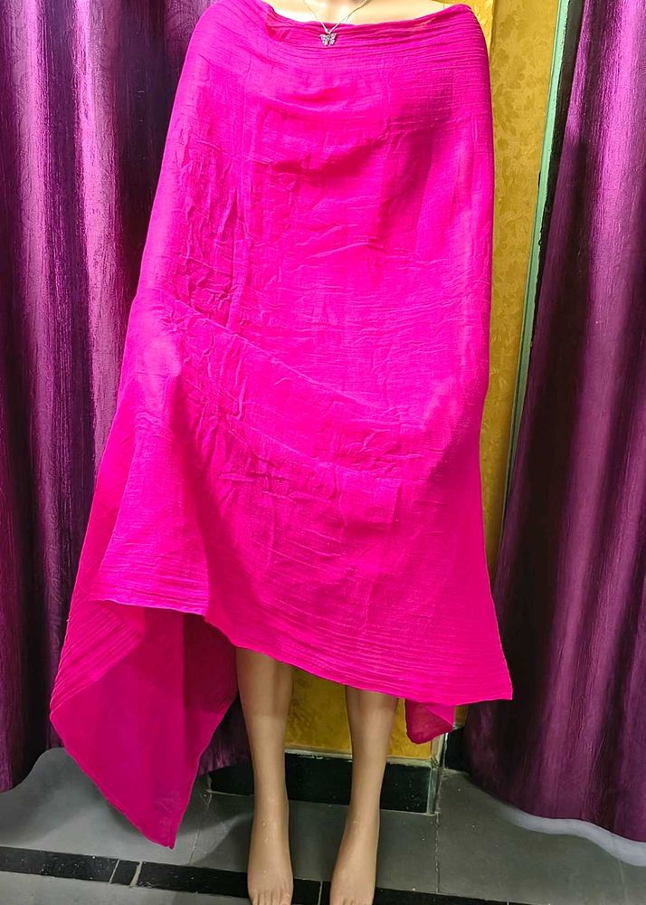 Vibrant Fuchsia Dupatta Magenta Pink pure cotton