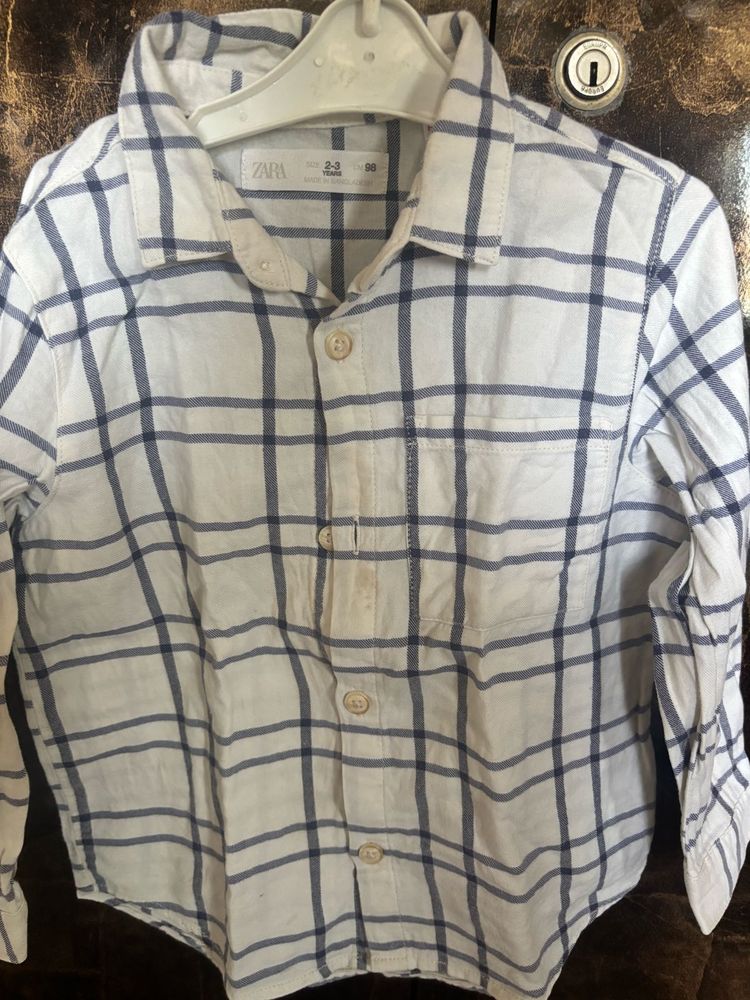 Zara Boys Plaid Shirt