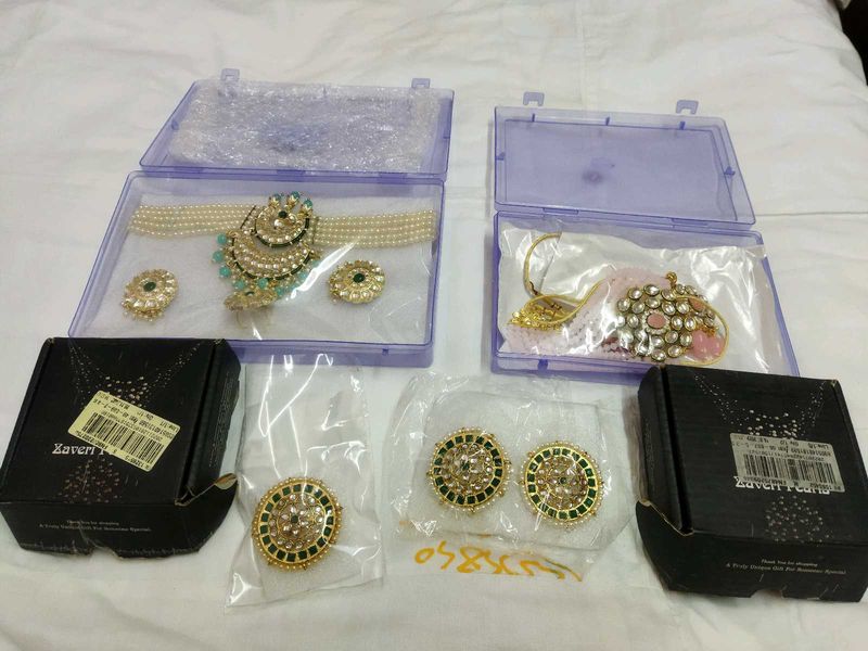Zaveri Pearls Jewelry Set Combo