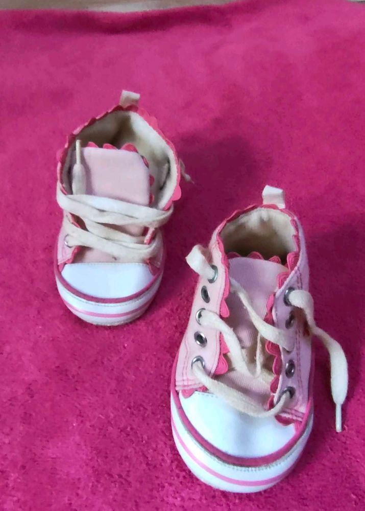 Cute Pink Baby Sneakers