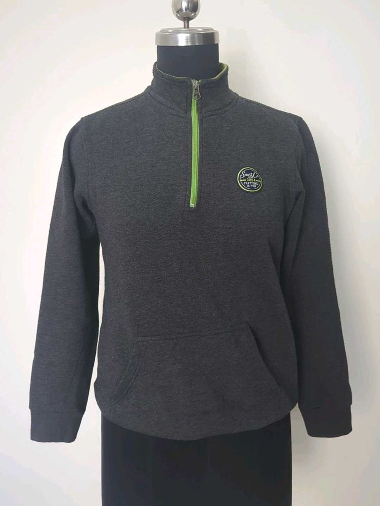 Gray Pullover Sweatshirt