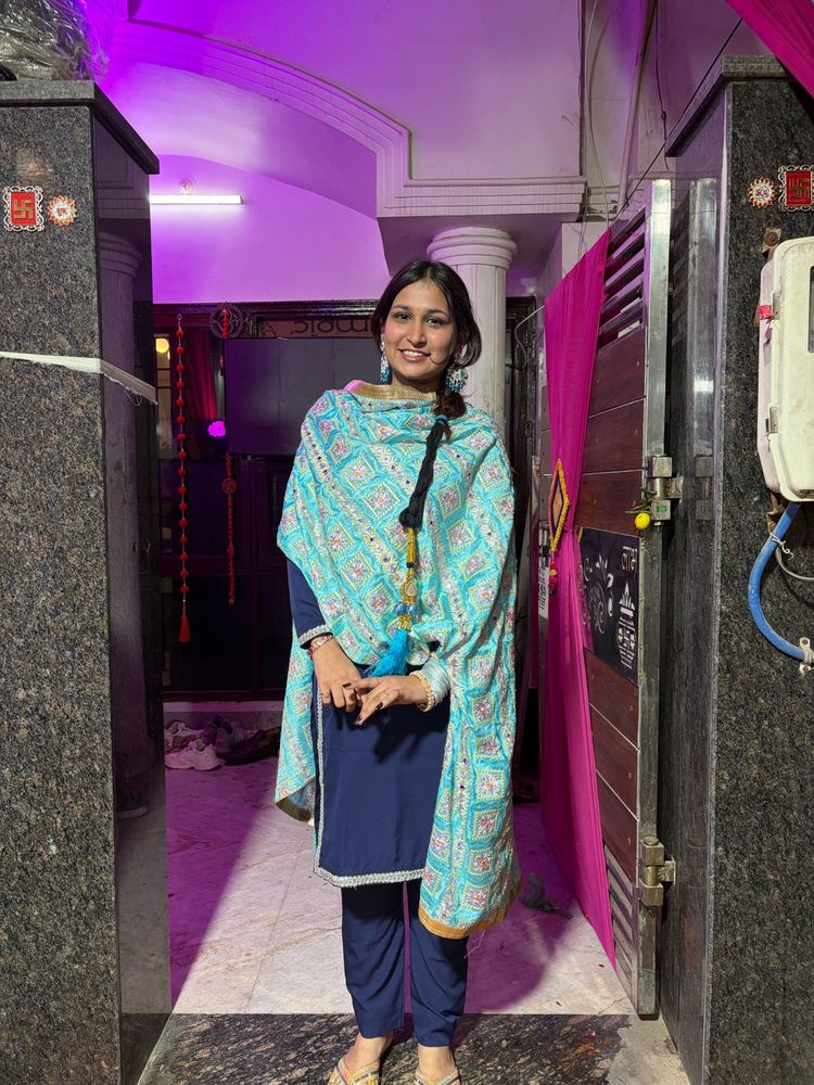 Elegant Navy Blue Salwar Suit Set
