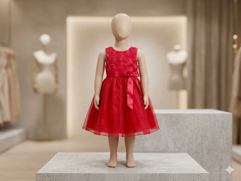 Girl's Red Party Dress