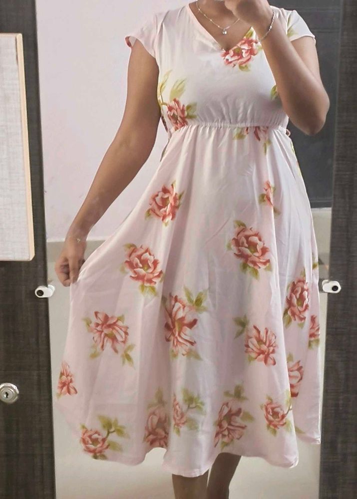 Floral Print Midi Dress