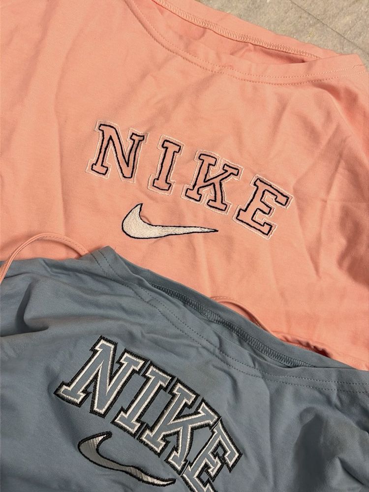 Embroidered Aesthetic Nike Drawstring sweatshirt