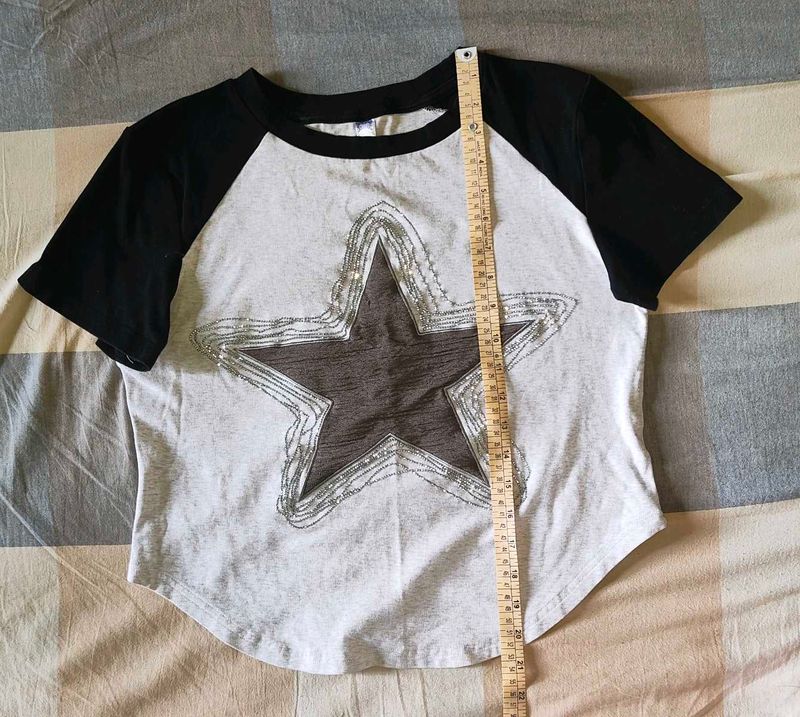 Sparkly Star Baseball Tee