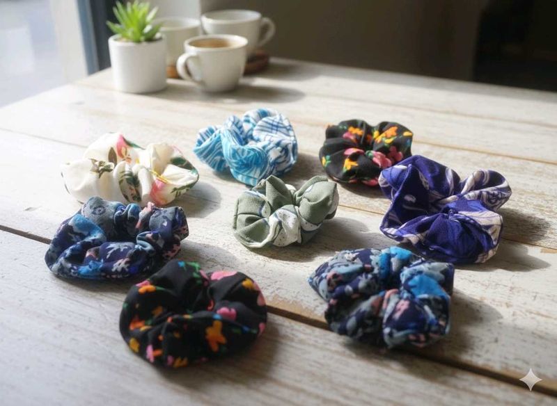 Colorful Scrunchie Set of 8