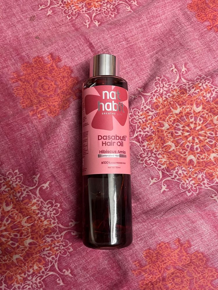 nat habit hibiscus hair oil