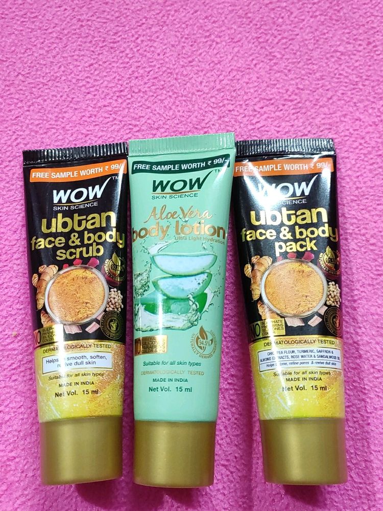 Scrub, Pack &amp; Body Lotion