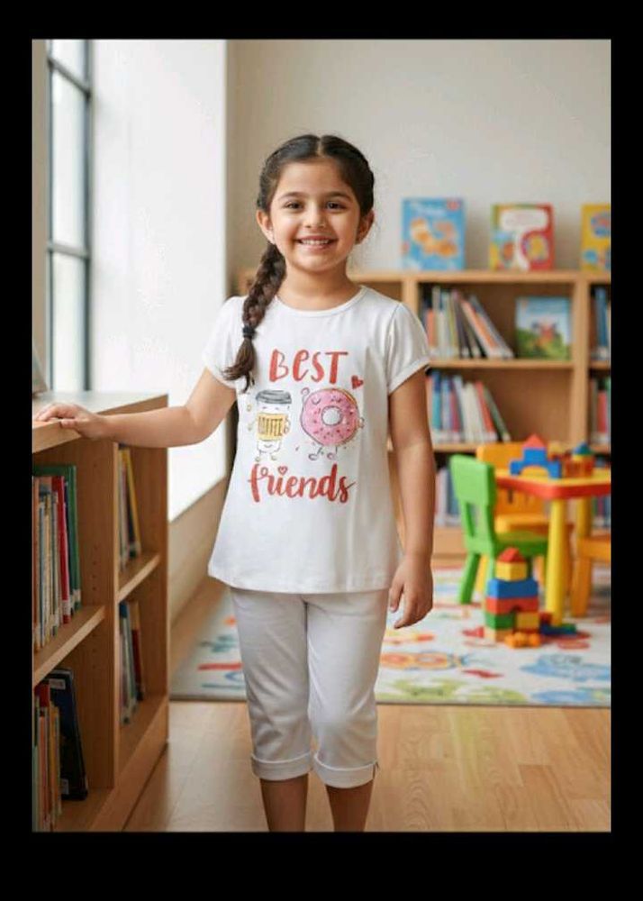 6-8 year Adorable 'Best Friends' Graphic Tee
