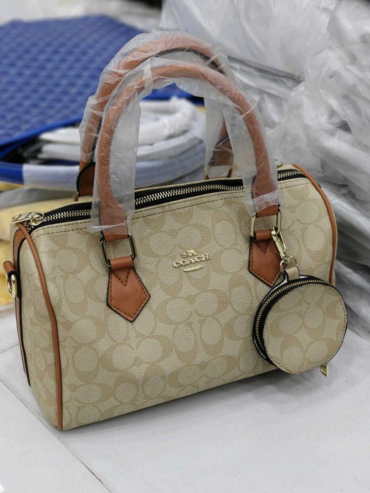 COACH*SPEEDY HIGH QUALITY LEATHER BAG*