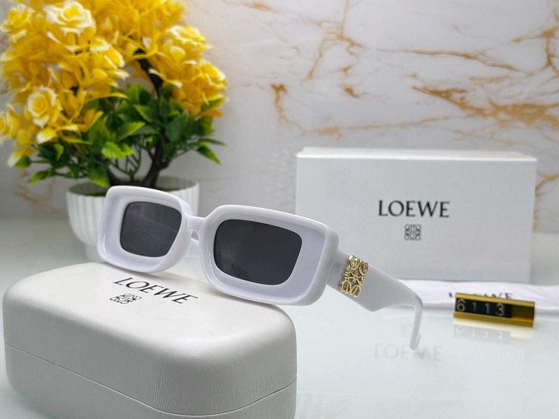 White Loewe Sunglasses