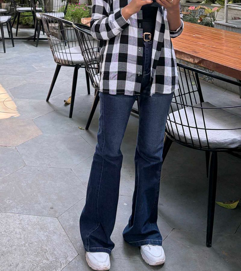Flared Denim Jeans