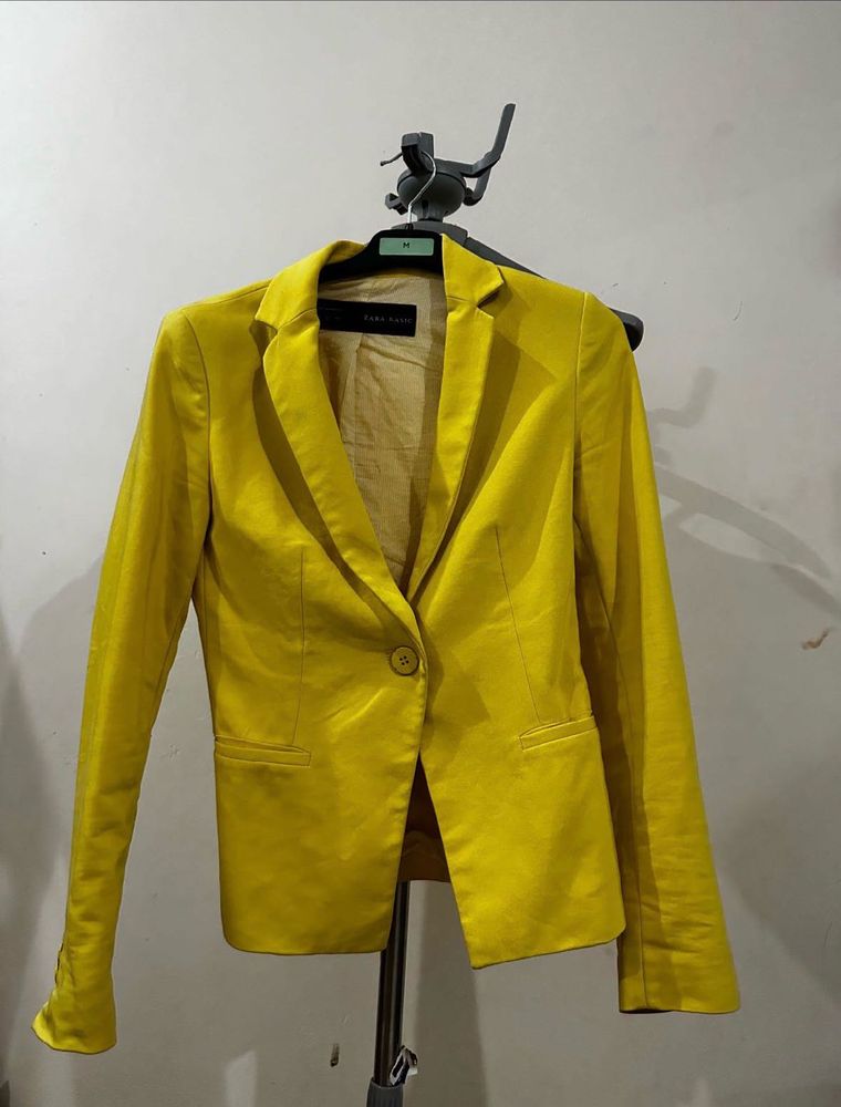 Bright Yellow Zara Blazer