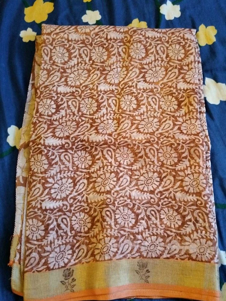 Printed Cotton Saree
