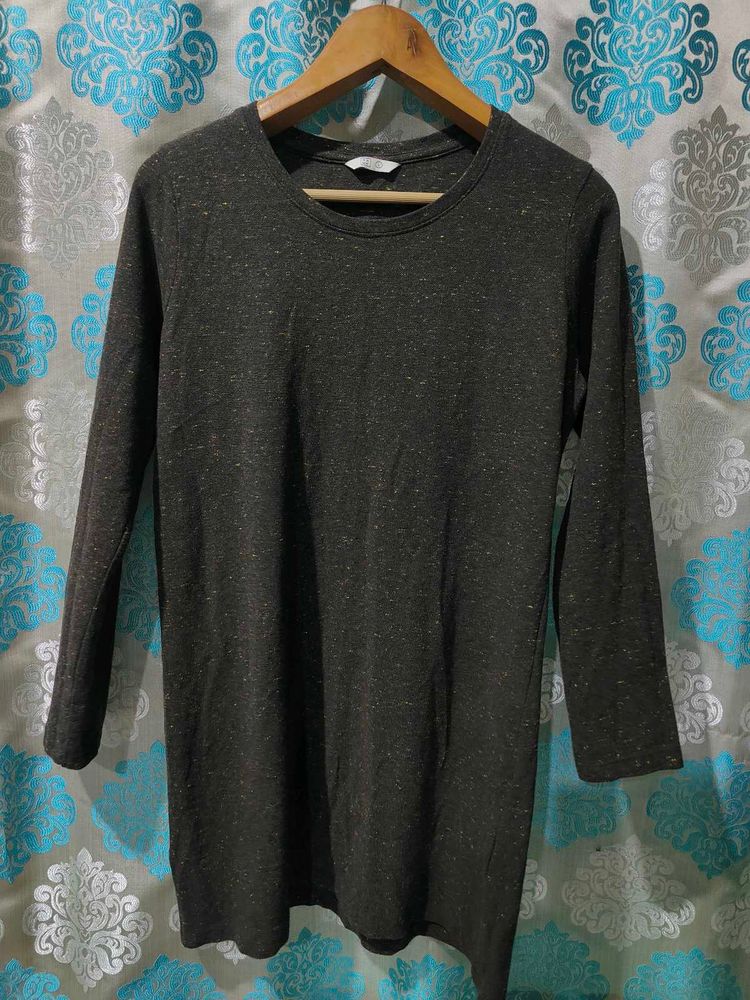 Dark Olive Long Sleeve Tunic/T-shirt Dress
