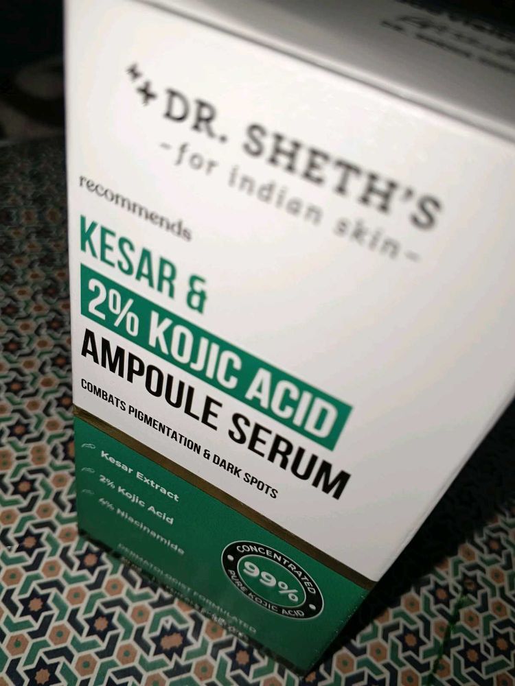 Dr. Sheth's Kesar &amp; 2% Kojic Acid Ampoule Serum