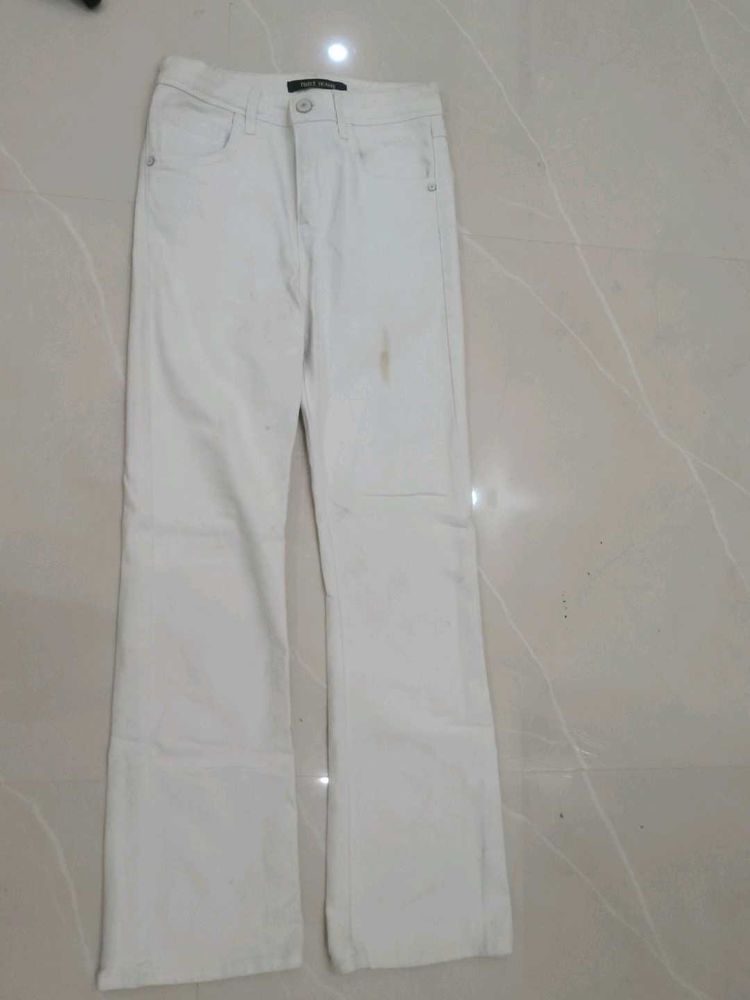 White Flare Jeans