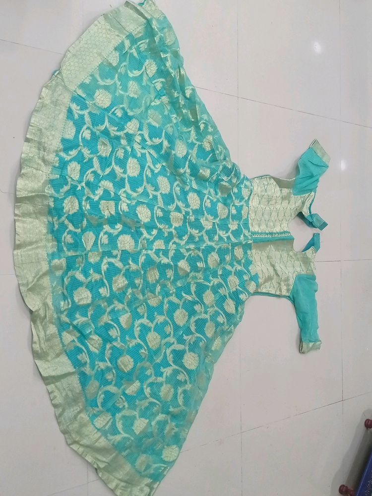 Sea Green Ethnic gown