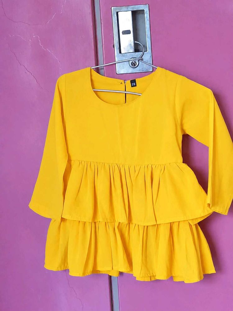 Yellow fancy top