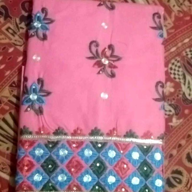 Pink suit Dress Material