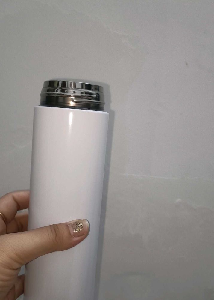 Sleek White Insulated Water Bottle