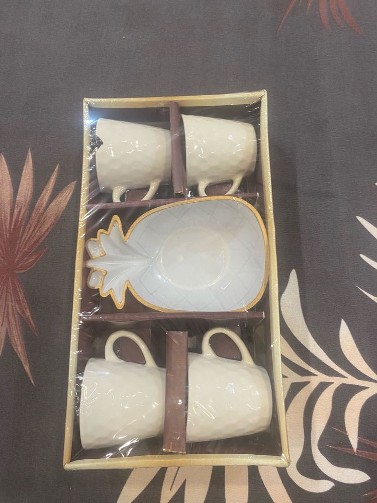 Cute Pineapple Coffee Cup Set