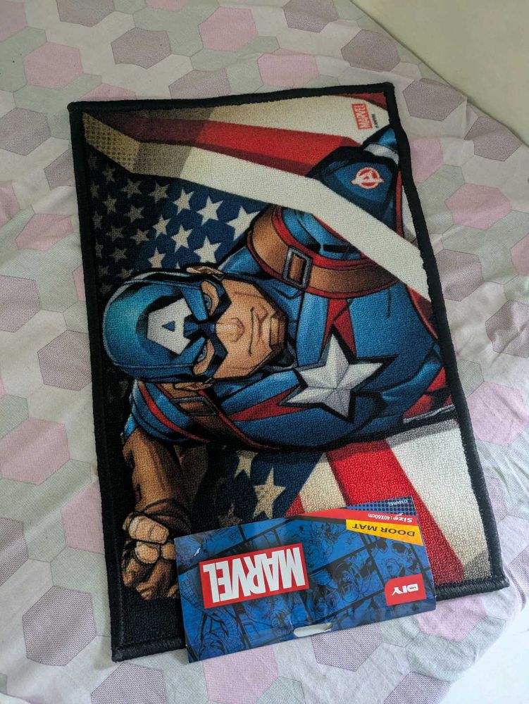 Captain America Marvel Door Mat