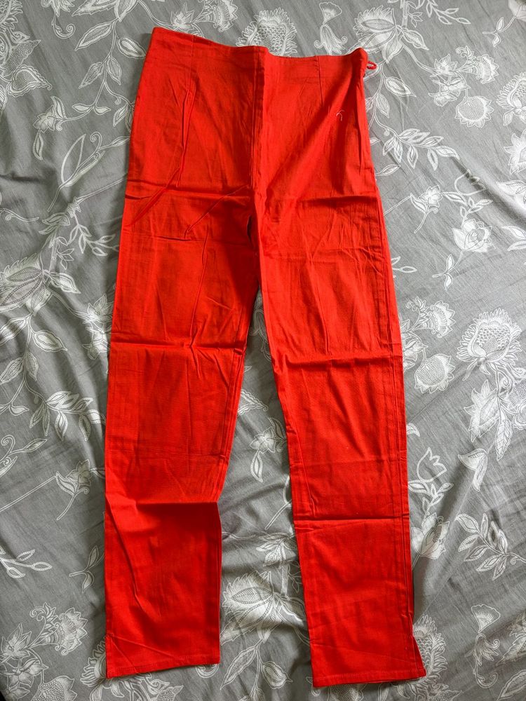 Bright Orange Ethnic Pants