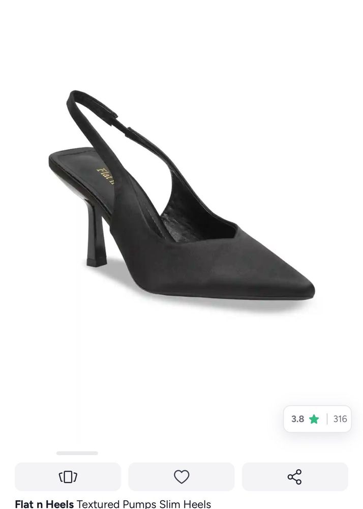 Chic Black Slingback Heels