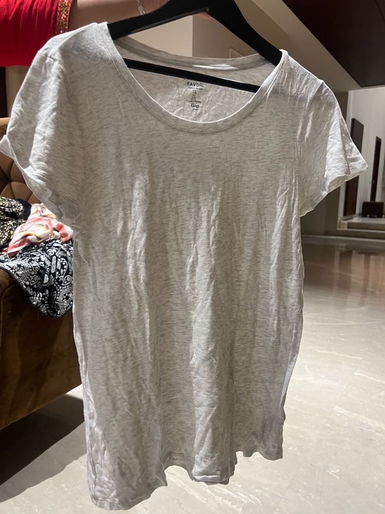 Gray Crew Neck T-Shirt