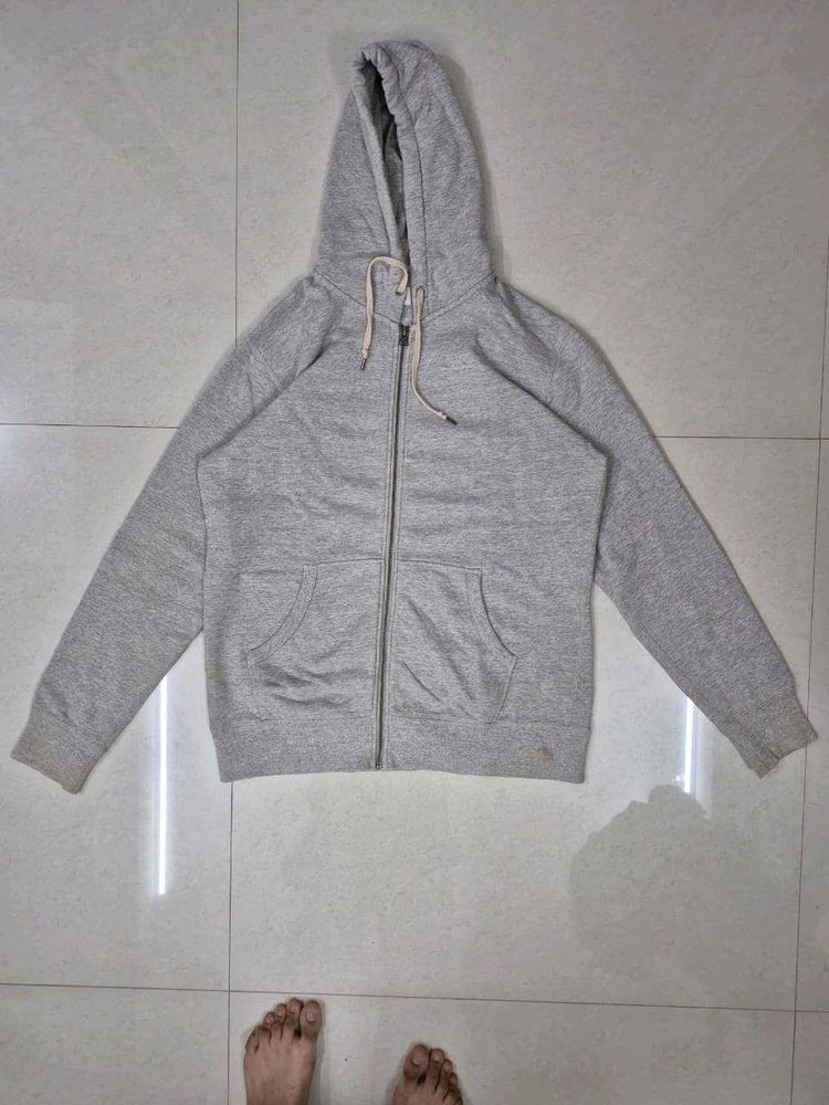 UNIQLO Gray Zip-Up Hoodie