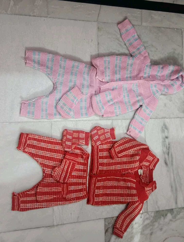 Vintage Knitted Baby Sets Pack Of -2