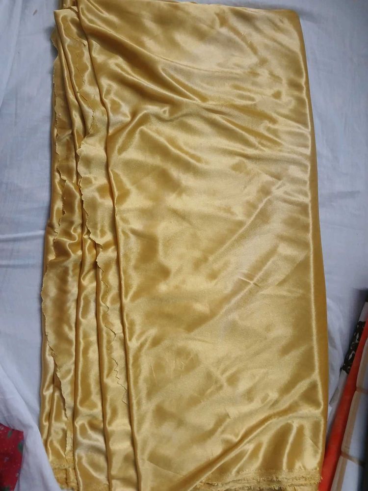 5m Gold Satin Fabric Piece