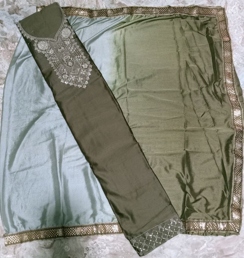 Embroidery Work Cotton Suit