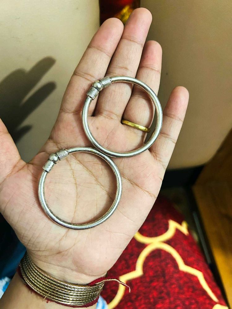 Pair of Silver Bangles 20gm fix price