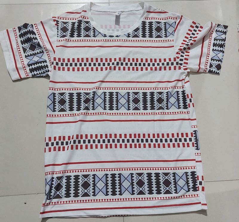 Trendy Women Multi Colour Tshirt